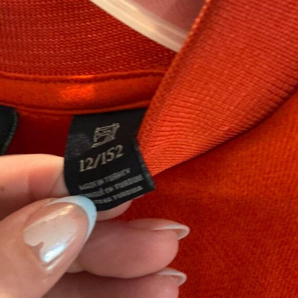 Scotch and Soda boys cotton crewneck orange sweatshirt size 12 - Picture 4 of 5